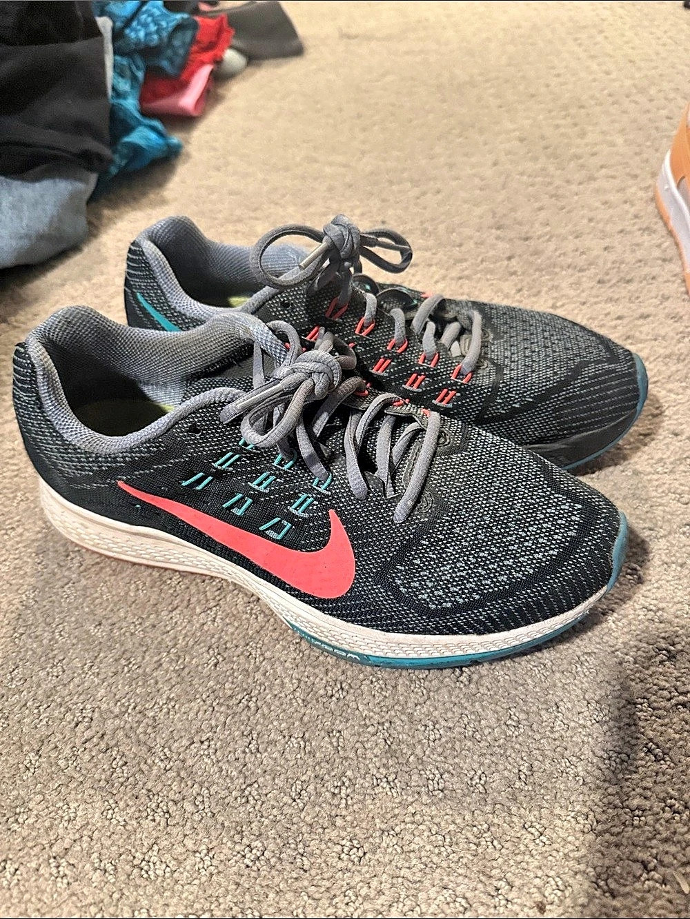 Nike Air Zoom Pegasus 33 Women's Athletic Shoes Black/grey/pink